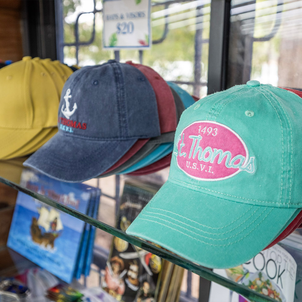 Hats &amp; tees at the gift shop